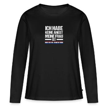 Pays-Bas Pays-Bas - T-shirt manches longues Premium bio Femme - noir - Devant - Julia (174cm)