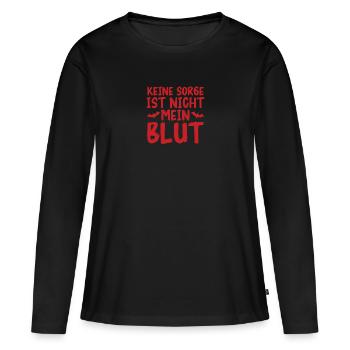 Halloween Costume Blood Smeared - Women's Premium Organic Long Sleeve Shirt - black - Front - Julia (174cm)