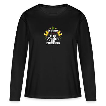 Jardinier Hobby Jardinier Jardin - T-shirt manches longues Premium bio Femme - noir - Devant - Julia (174cm)