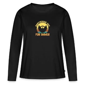 Bearded Bearded Beard - Women's Premium Organic Long Sleeve Shirt - black - Front - Julia (174cm)