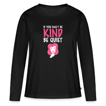 Mobbing - Frauen Premium Bio Langarmshirt - Schwarz - Vorne - Julia (174cm)