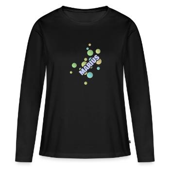 Université des sciences appliquées Marius - T-shirt manches longues Premium bio Femme - noir - Devant - Julia (174cm)