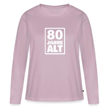 80 - Women's Premium Organic Long Sleeve Shirt - dusky pink - Front - Julia (174cm)