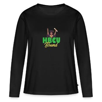 Historically Black College University Student - Women's Premium Organic Long Sleeve Shirt - black - Front - Julia (174cm)