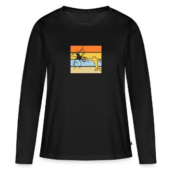 Fechter Fechten - Frauen Premium Bio Langarmshirt - Schwarz - Vorne - Julia (174cm)