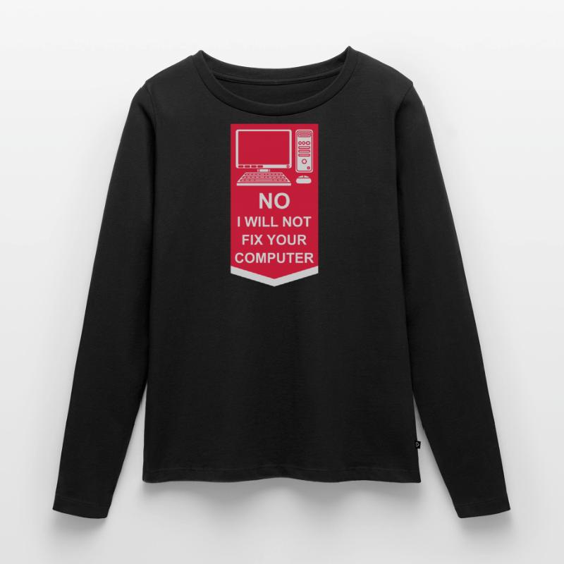 not fix your computer Frauen Premium Bio Langarmshirt