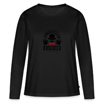 Enterrement de vie de garçon enterrement de vie de garçon - T-shirt manches longues Premium bio Femme - noir - Devant - Julia (174cm)