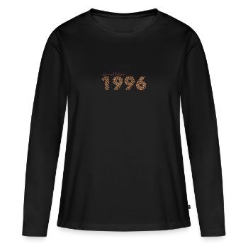 Jahrgang 1996, Geburtstagsgeschenk, Geschenk Frau - Frauen Premium Bio Langarmshirt - Schwarz - Vorne - Julia (174cm)