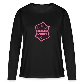 Cadeau pour l’instructeur - T-shirt manches longues Premium bio Femme - noir - Devant - Julia (174cm)
