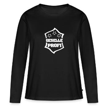 Compagnon en tant que profession - T-shirt manches longues Premium bio Femme - noir - Devant - Julia (174cm)