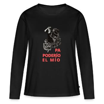 Lola Flores _ Pa poderio, the mio - red - black - Women's Premium Organic Long Sleeve Shirt - black - Front - Julia (174cm)