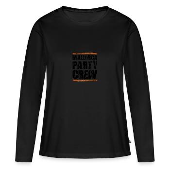 Mallorca Party Crew - T-shirt manches longues Premium bio Femme - noir - Devant - Julia (174cm)