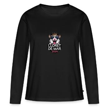 Lloret De Mar 2024 Party Hamster - Frauen Premium Bio Langarmshirt - Schwarz - Vorne - Julia (174cm)