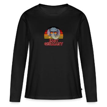 RDA - T-shirt manches longues Premium bio Femme - noir - Devant - Julia (174cm)