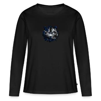 Antarctique - T-shirt manches longues Premium bio Femme - noir - Devant - Julia (174cm)