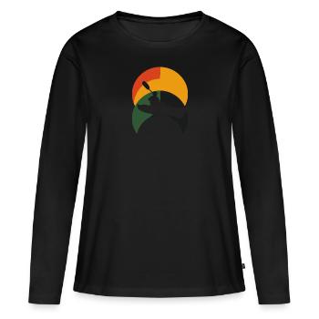 Kayak Kayak - T-shirt manches longues Premium bio Femme - noir - Devant - Julia (174cm)