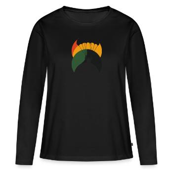 Paragliding Flying Parachute - Women's Premium Organic Long Sleeve Shirt - black - Front - Julia (174cm)
