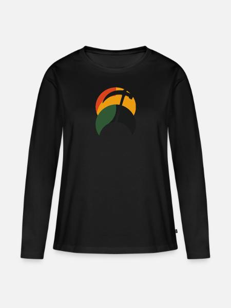 Mine Minenarbeiter - Frauen Premium Bio Langarmshirt - Schwarz