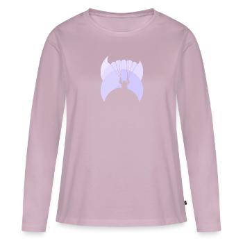 Paragliding Air - Women's Premium Organic Long Sleeve Shirt - dusky pink - Front - Julia (174cm)