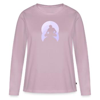 DJ Discjockey Techno - Frauen Premium Bio Langarmshirt - Altrosa - Vorne - Julia (174cm)