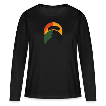 Parachutisme Air Parachutisme - T-shirt manches longues Premium bio Femme - noir - Devant - Julia (174cm)