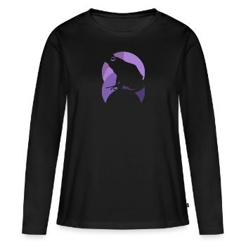 Amphibian Frog - Women's Premium Organic Long Sleeve Shirt - black - Front - Julia (174cm)