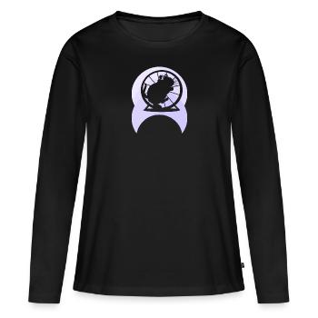Hamster Rongeur Animal de compagnie - T-shirt manches longues Premium bio Femme - noir - Devant - Julia (174cm)