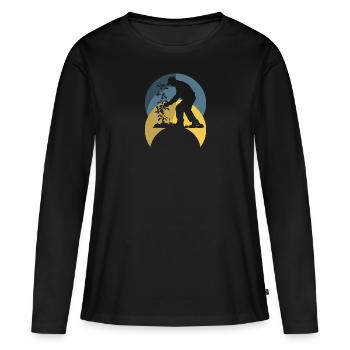Gartenarbeit Gartenbau Garten - Frauen Premium Bio Langarmshirt - Schwarz - Vorne - Julia (174cm)