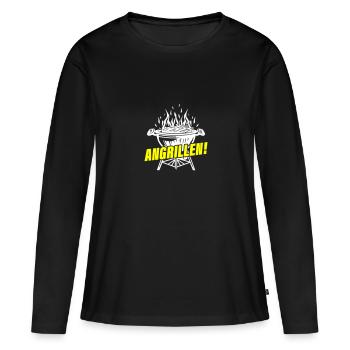 Barbecue Grill Grill - T-shirt manches longues Premium bio Femme - noir - Devant - Julia (174cm)