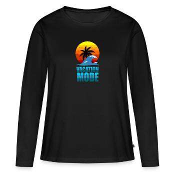 Vacation Mode - Women's Premium Organic Long Sleeve Shirt - black - Front - Julia (174cm)