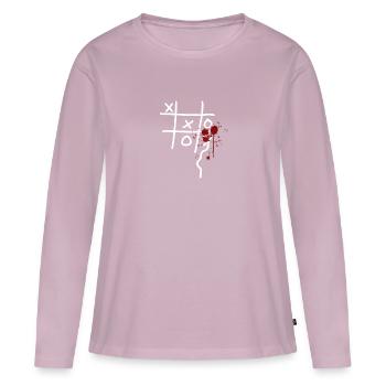 XXO 3 Victoires Lost Soirée de jeux d’images drôles - T-shirt manches longues Premium bio Femme - rose poudré - Devant - Julia (174cm)