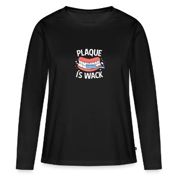 La peste est une hygiéniste dentaire drôle de dent farfelue pour un - T-shirt manches longues Premium bio Femme - noir - Devant - Julia (174cm)