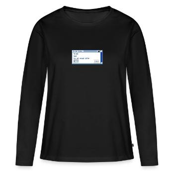 Coffee Checkbox System Request - Women's Premium Organic Long Sleeve Shirt - black - Front - Julia (174cm)