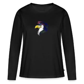 British Virgin Islands - Women's Premium Organic Long Sleeve Shirt - black - Front - Julia (174cm)