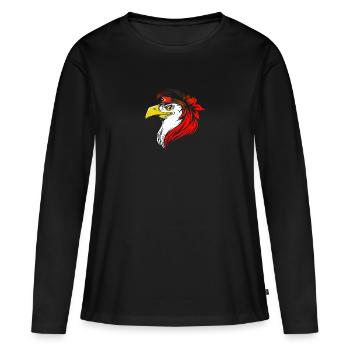 Timor oriental - T-shirt manches longues Premium bio Femme - noir - Devant - Julia (174cm)