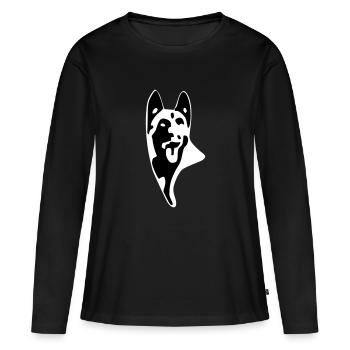 Malinois Protokoll - Frauen Premium Bio Langarmshirt - Schwarz - Vorne - Julia (174cm)