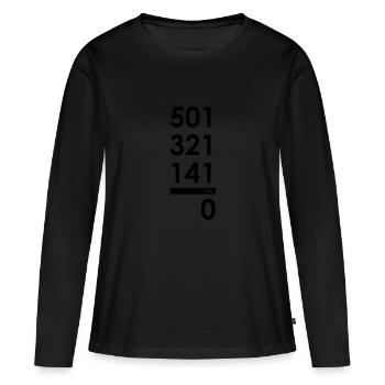 Nine Starters - Black - Women's Premium Organic Long Sleeve Shirt - black - Front - Julia (174cm)