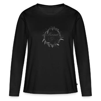 Junggesellinenabschied Braut - Frauen Premium Bio Langarmshirt - Schwarz - Vorne - Julia (174cm)