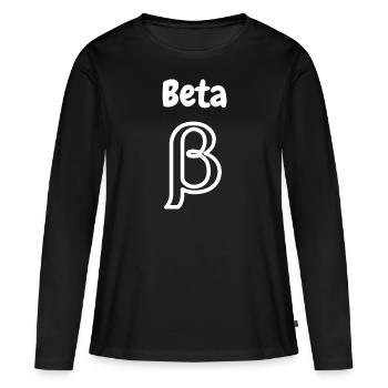 beta - T-shirt manches longues Premium bio Femme - noir - Devant - Julia (174cm)
