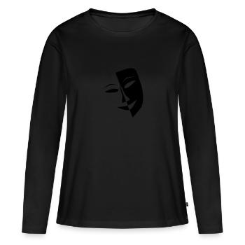Mask in any color and size - Women's Premium Organic Long Sleeve Shirt - black - Front - Julia (174cm)