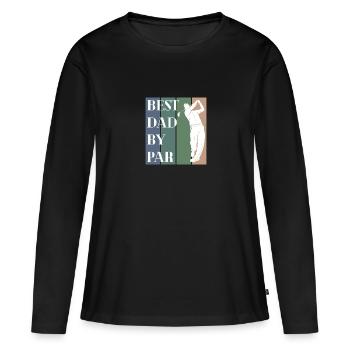 Golf Golfer Putter Golf Club Cadeau - T-shirt manches longues Premium bio Femme - noir - Devant - Julia (174cm)