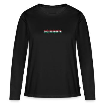 egészségedre - Prost auf Ungarisch - Frauen Premium Bio Langarmshirt - Schwarz - Vorne - Julia (174cm)
