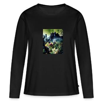 Ciel nocturne sur l'Arizona, USA - T-shirt manches longues Premium bio Femme - noir - Devant - Julia (174cm)