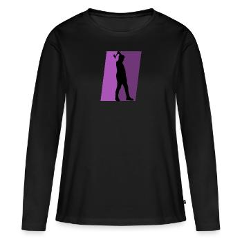 Axtwerfen Axe Throwing Axt - Frauen Premium Bio Langarmshirt - Schwarz - Vorne - Julia (174cm)