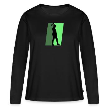 Axe Throwing Double Axe Double Axe - Women's Premium Organic Long Sleeve Shirt - black - Front - Julia (174cm)