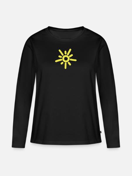 iYpsilon sun - Frauen Premium Bio Langarmshirt - Schwarz