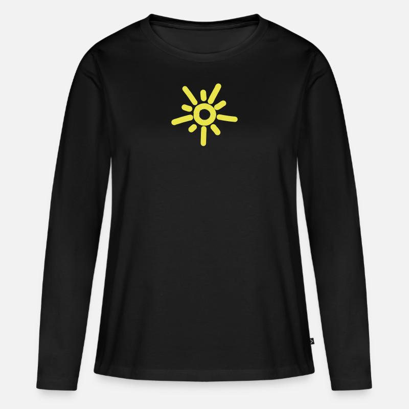 iYpsilon sun - Frauen Premium Bio Langarmshirt - Schwarz