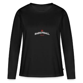 Équipe de basket-ball - T-shirt manches longues Premium bio Femme - noir - Devant - Julia (174cm)