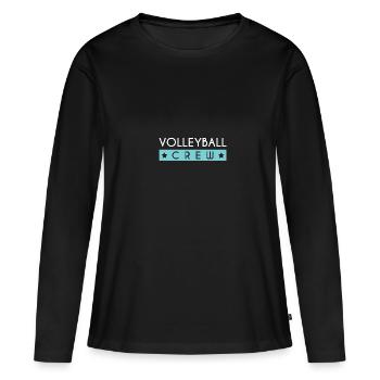Équipe de volley-ball - T-shirt manches longues Premium bio Femme - noir - Devant - Julia (174cm)