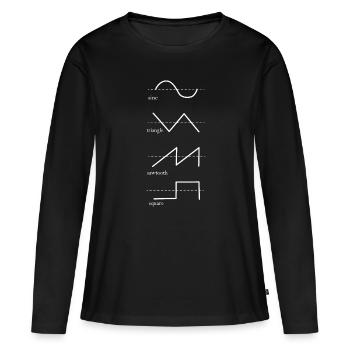 Synthesizer Electronic Music Producer - Women's Premium Organic Long Sleeve Shirt - black - Front - Julia (174cm)